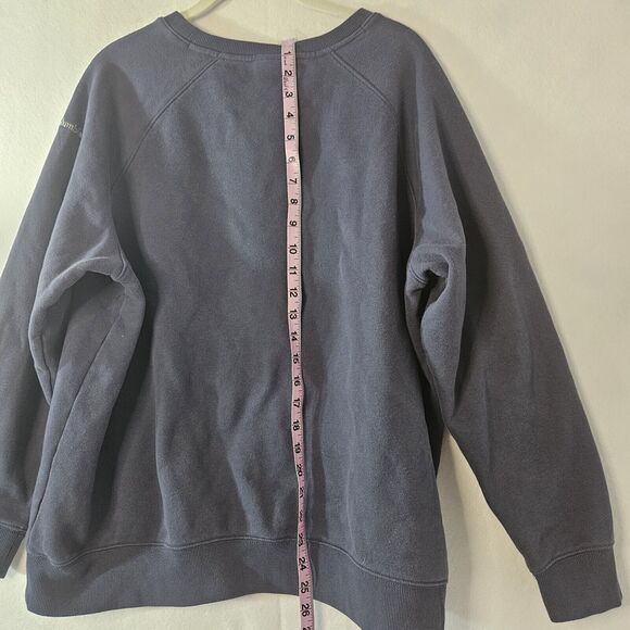 COLUMBIA Navy Blue Sweatshirt "NOMAD" Sz 1X - Picture 2 of 4